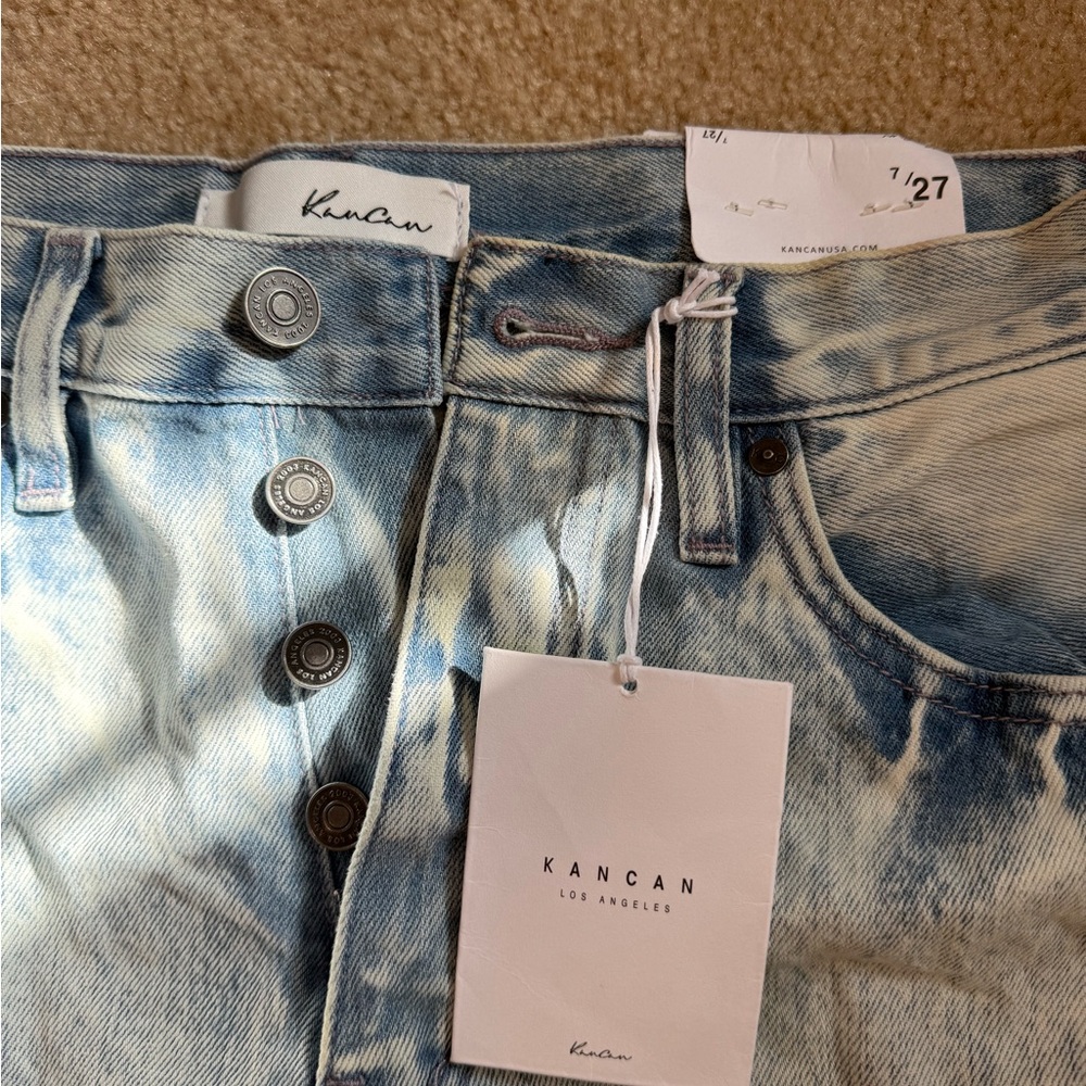 KanCan Light Blue Button-Fly Jeans
